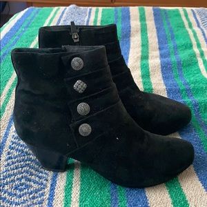 Dansko suede black booties
